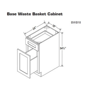 Base Waste Basket Cabinet