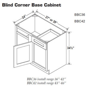 Blind Corner Base Cabinet