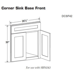 Corner Sink Base Front