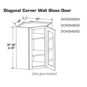 Diagonal Corner Wall Glass Door