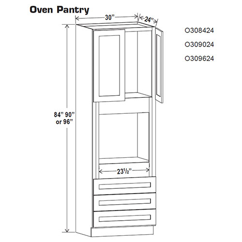 Oven Pantry 30 – C&F Cabinets