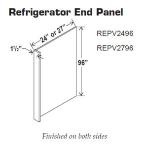 Refrigerator End Panel