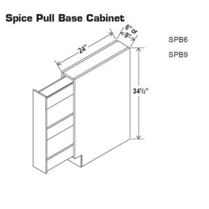Spice Pull Base Cabinet